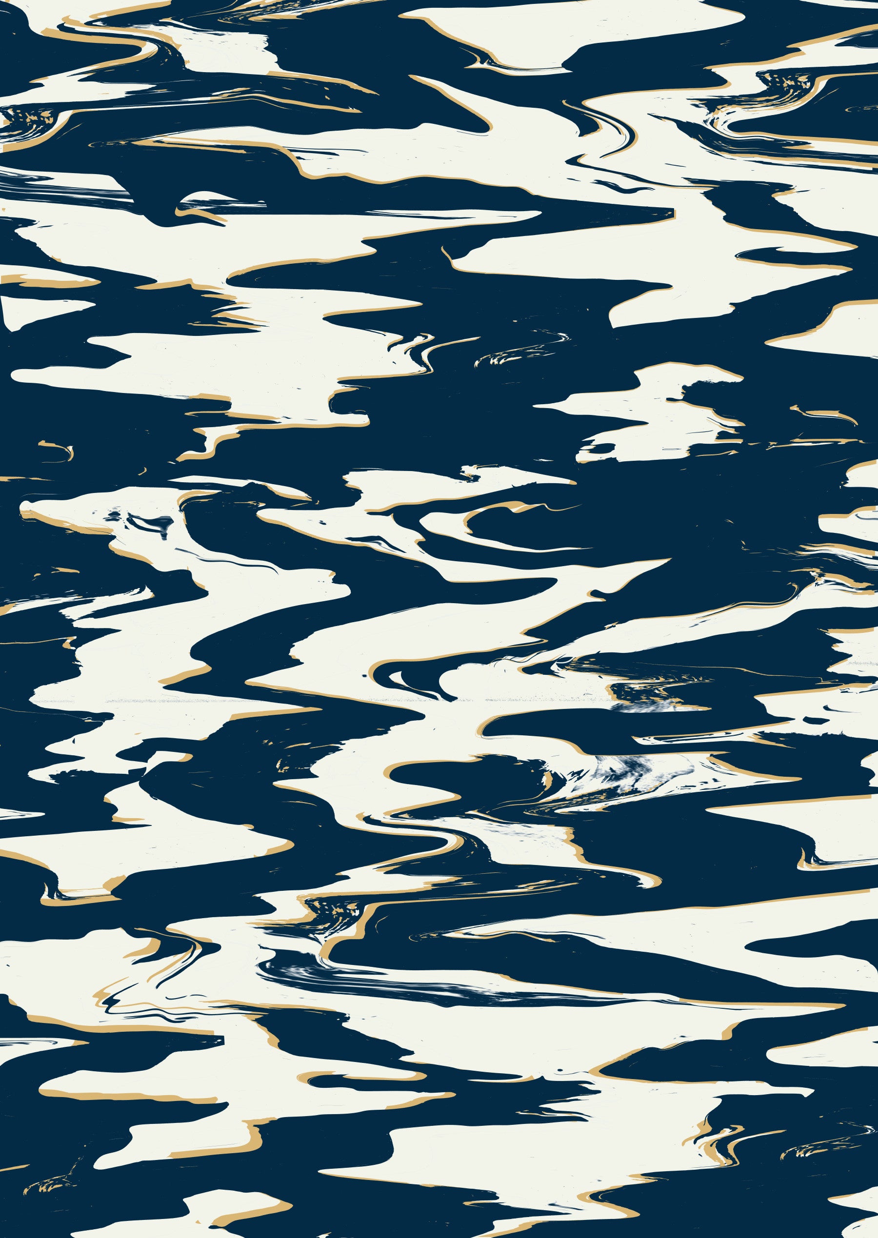 Aquafluid Wall Mural in your room — zoomed