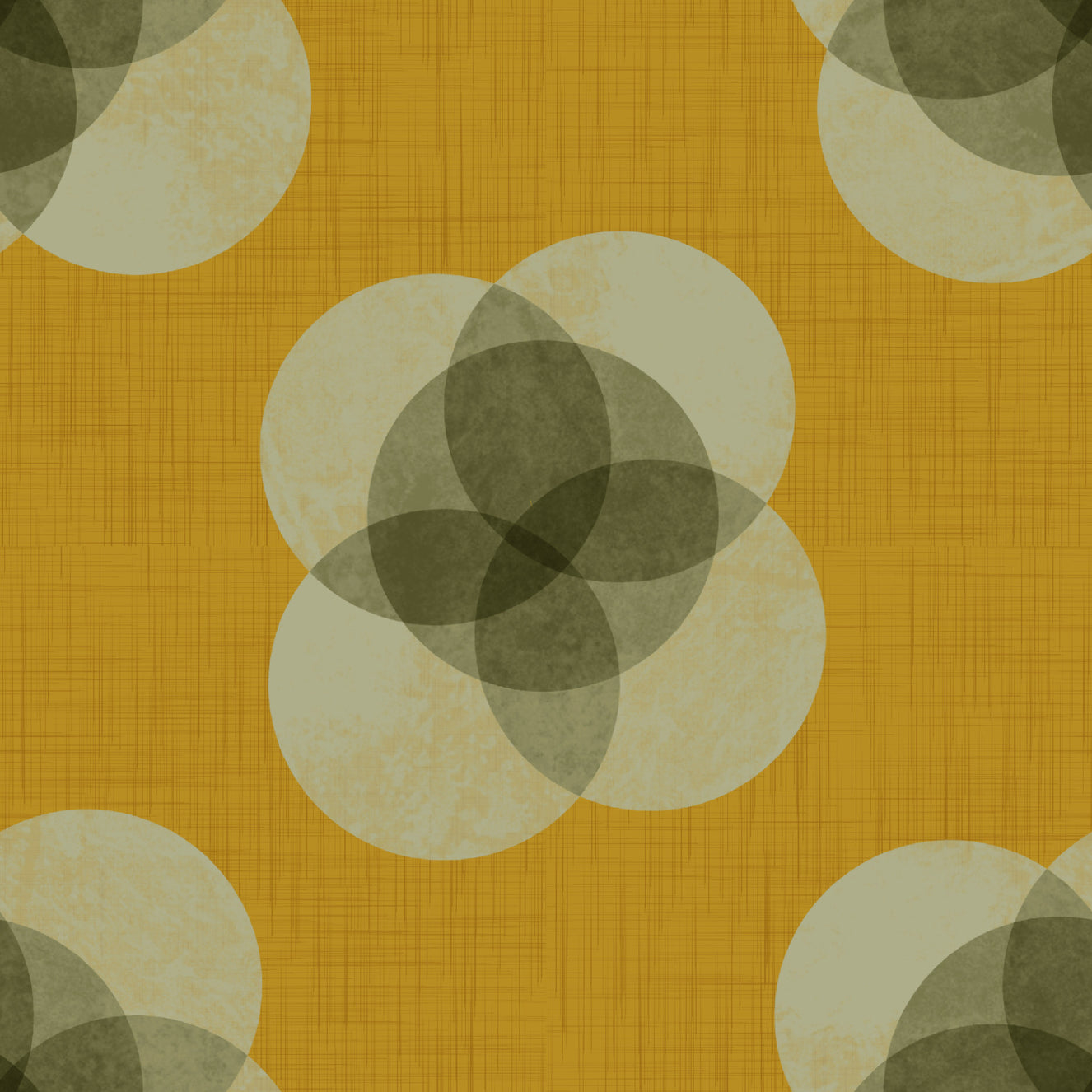 Japandi Petal - Mustard Minimal Modern Floral Wallpaper⁠