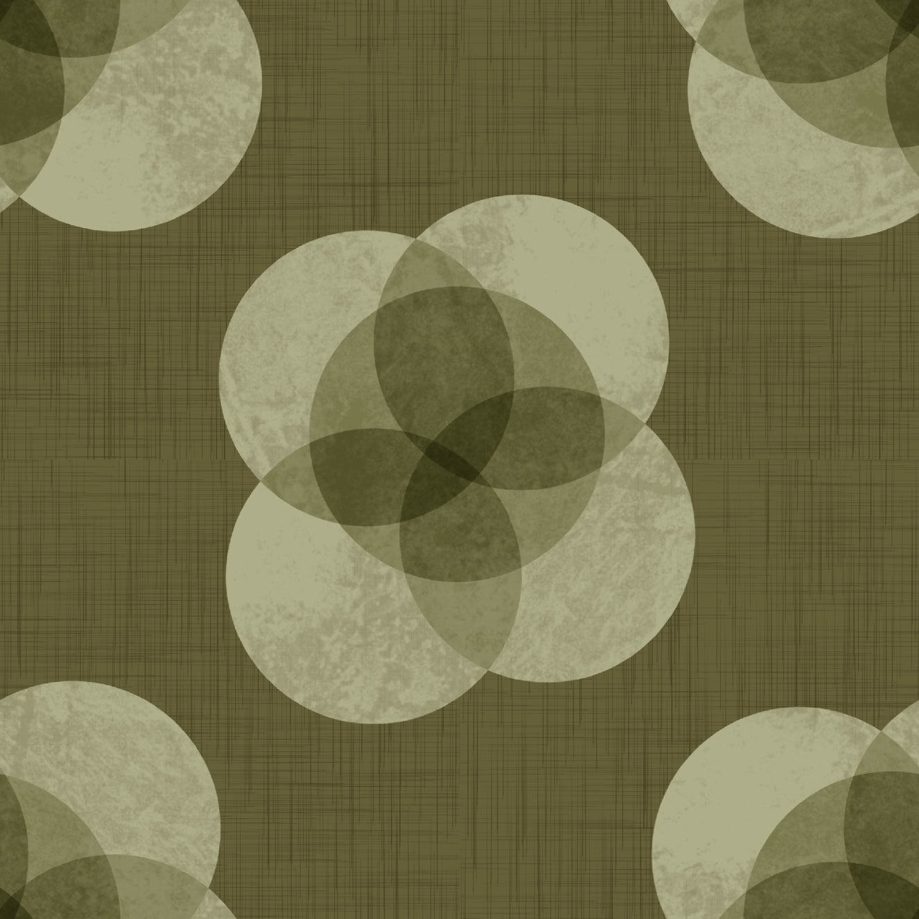 Japandi Petal - Olive Minimal Modern Floral Wallpaper⁠