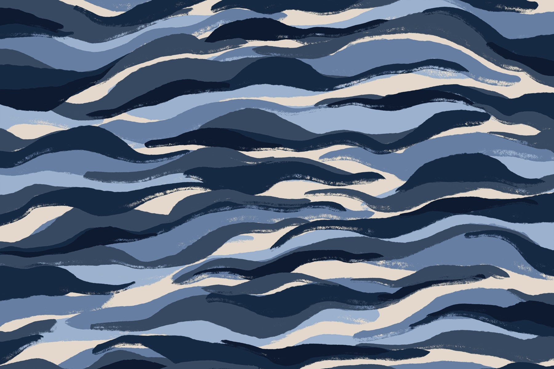 Coastal Bluescape Wall Mural -2370772 in your room — zoomed
