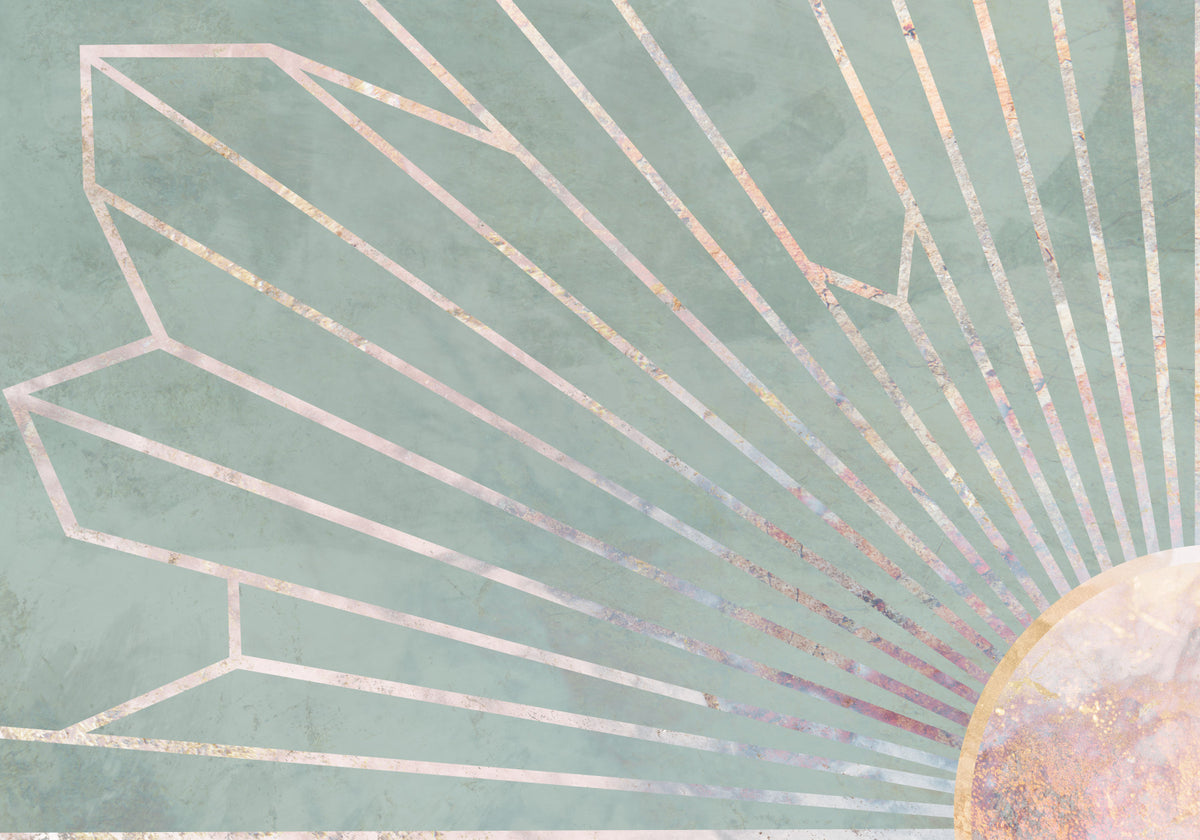 Soft Geo Sunrise Wall Mural -2464593 in your room — zoomed