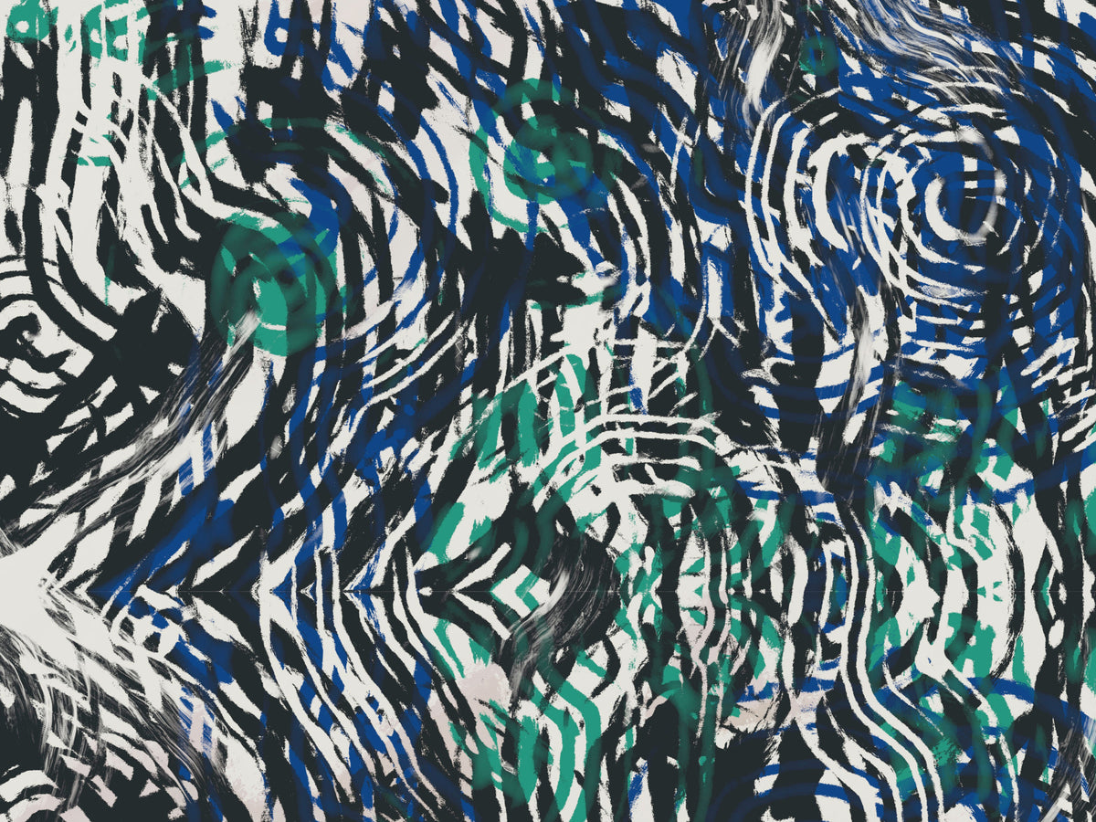Groovy Brushstrokes Wall Mural -2630471