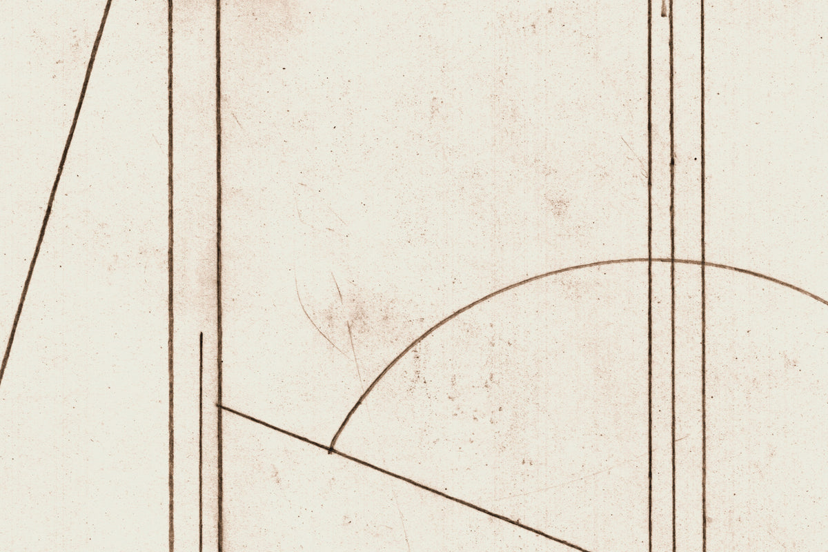 Line Dance: Minimalist Geometry Wall Mural -2632107