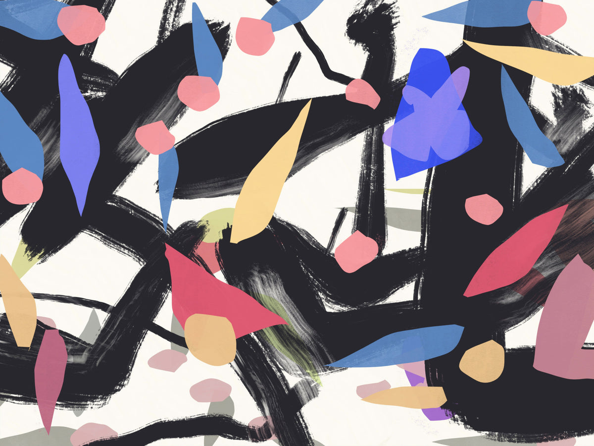 Brushstroke Symphony Wall Mural -2632272 in your room — zoomed
