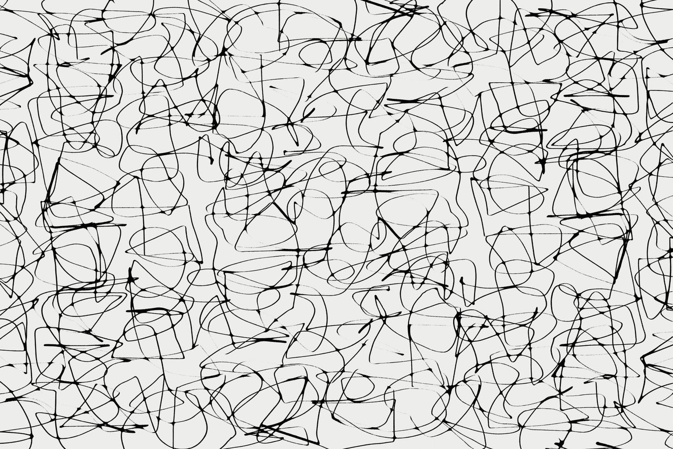 Ink Scribbles Wall Mural -2636257