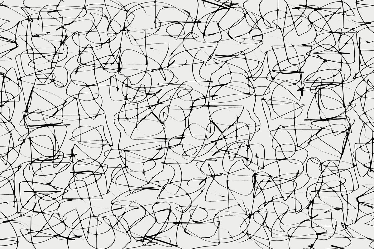 Ink Scribbles Wall Mural -2636257 in your room — zoomed