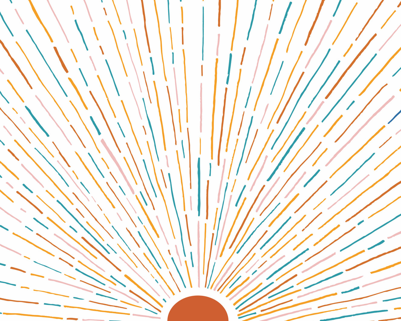 Sunrise Burst Wall Mural -2674537