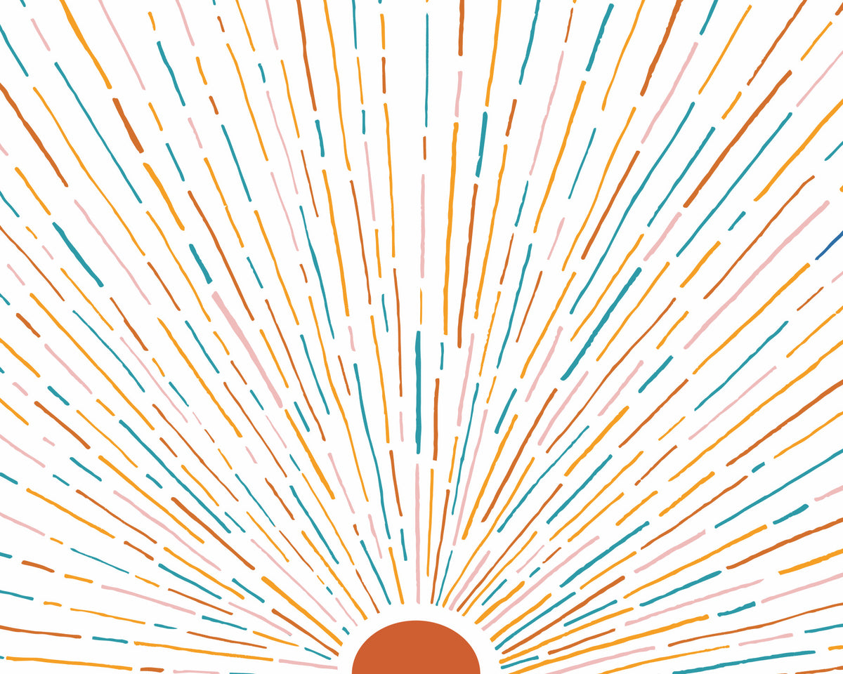 Sunrise Burst Wall Mural -2674537 in your room — zoomed