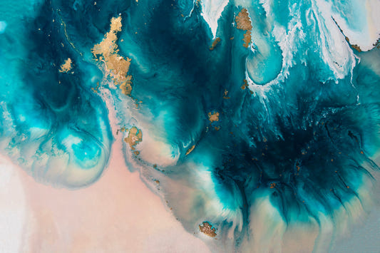 Gilded Azure Flow Wall Mural -2733136