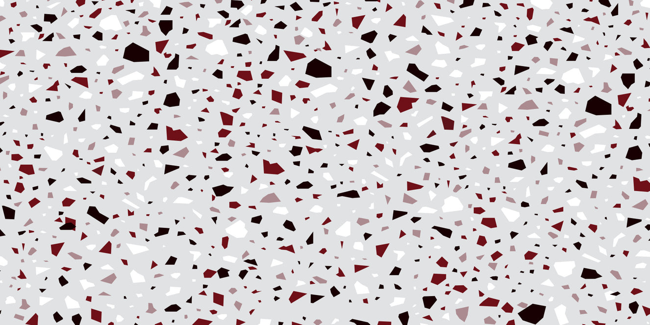 Mosaic Burgundy Burst Wall Mural