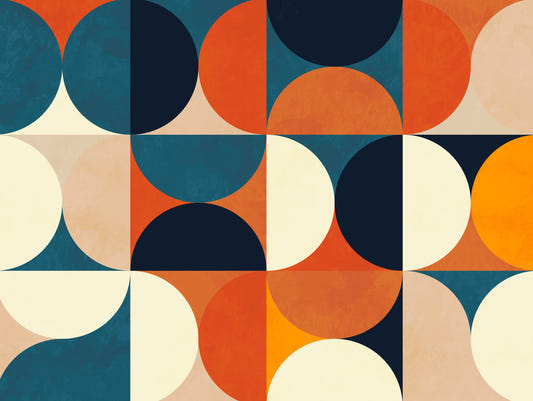 Retro Circles Wall Mural -2861715