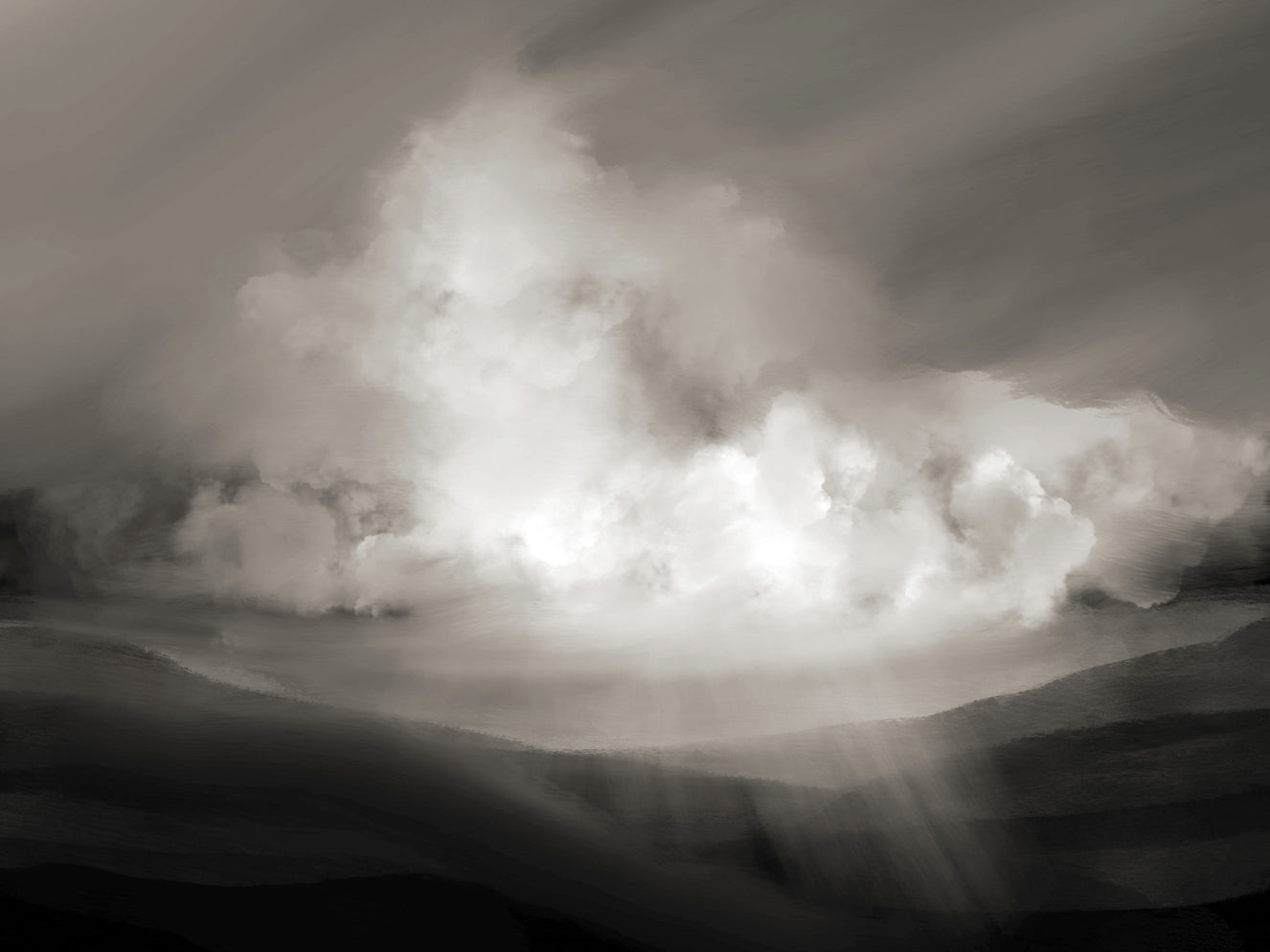 Cloudscape Radiance Wall Mural -2730930
