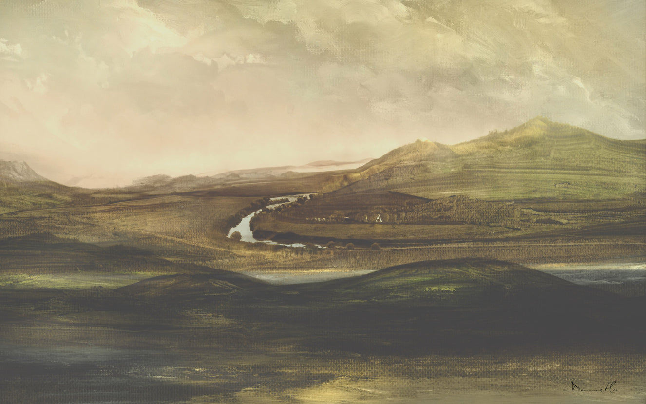 Painted Valley Vista Wall Mural -2925053