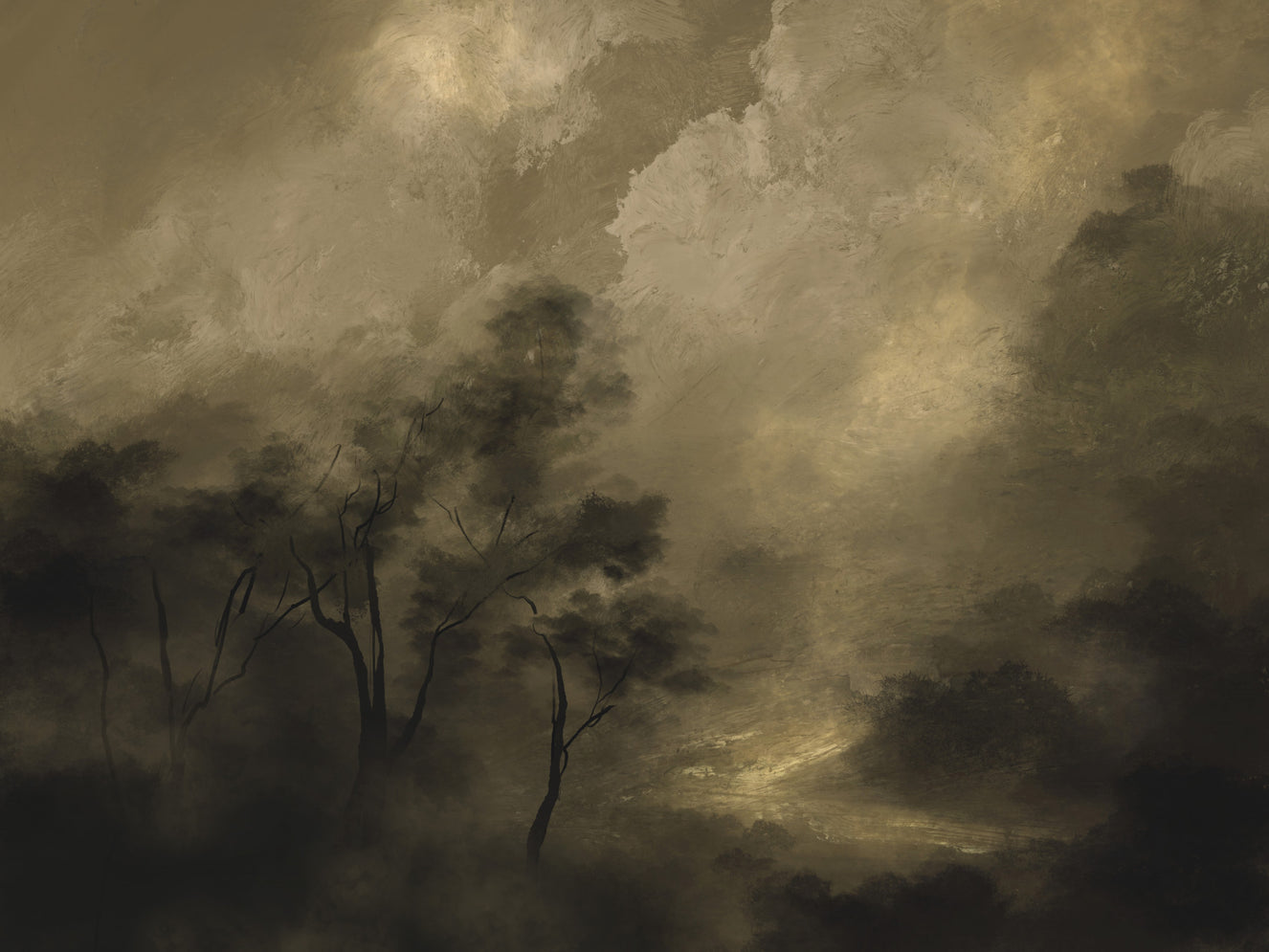 Golden Twilight Wall Mural -2749790