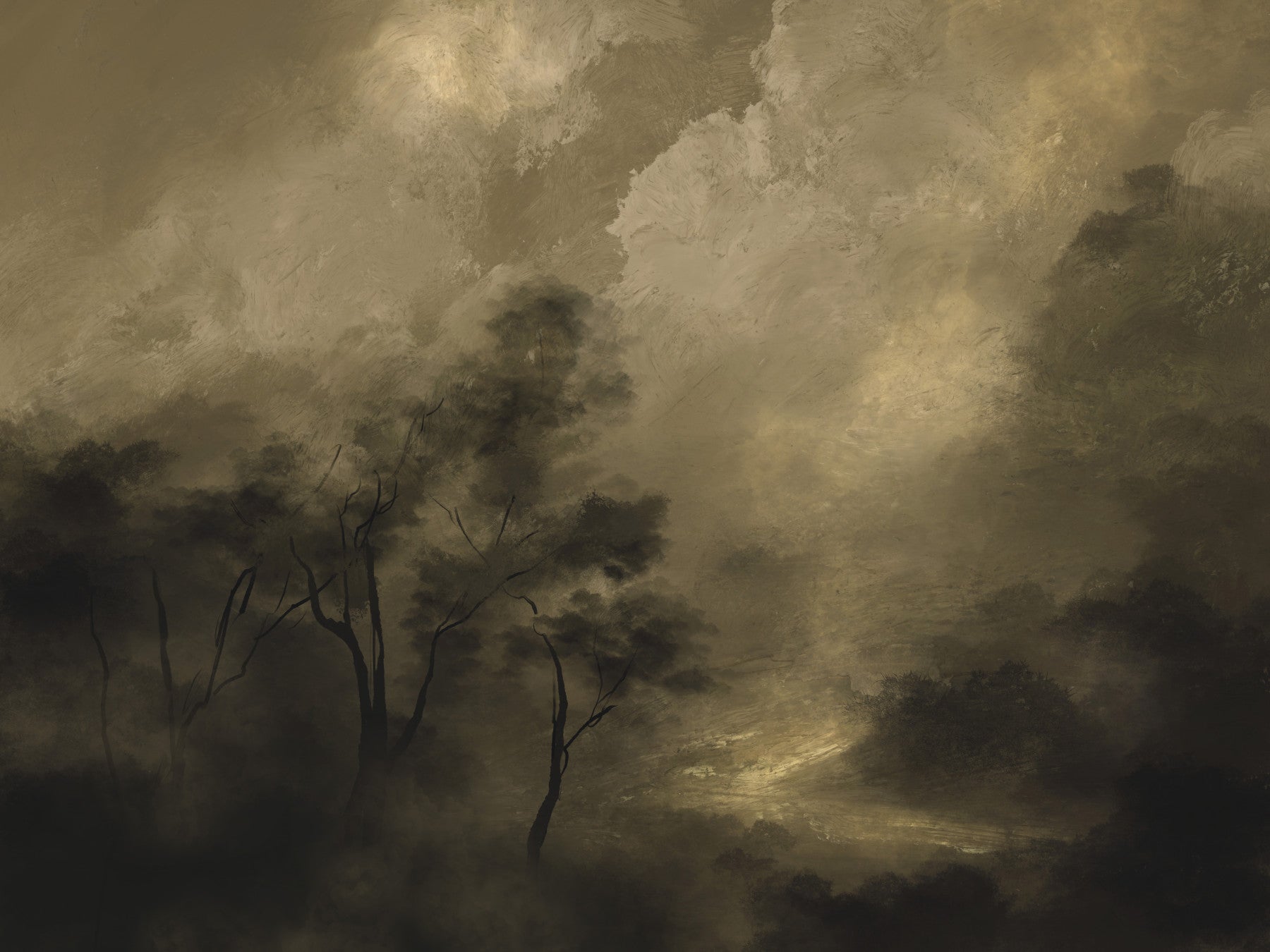 Golden Twilight Wall Mural -2749790
