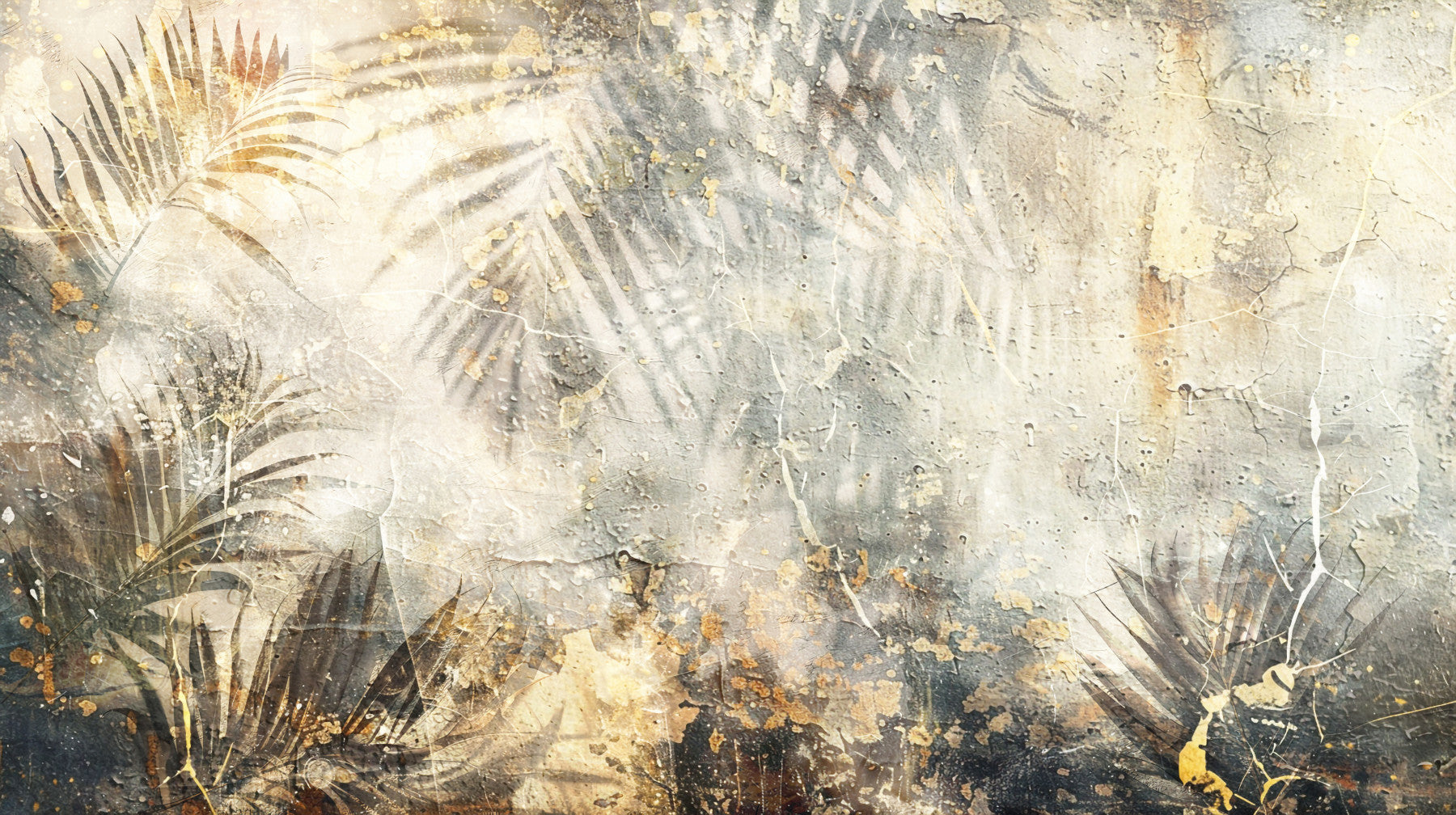 Tropical Grunge Wall Mural