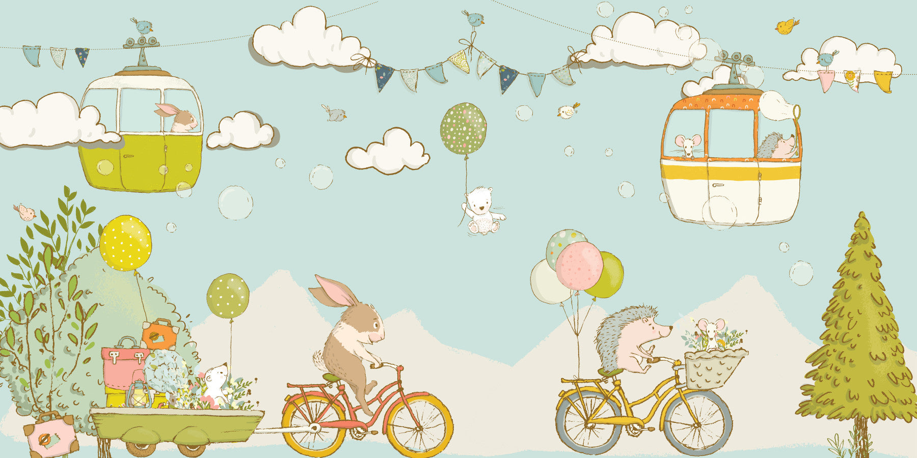Animal Adventures Wall Mural -2761312