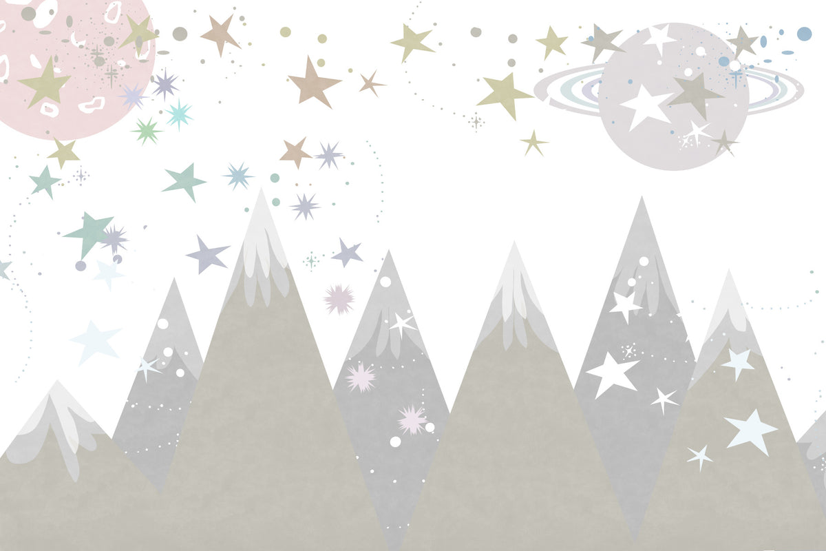 Cosmic Peaks Wall Mural -2719922 in your room — zoomed