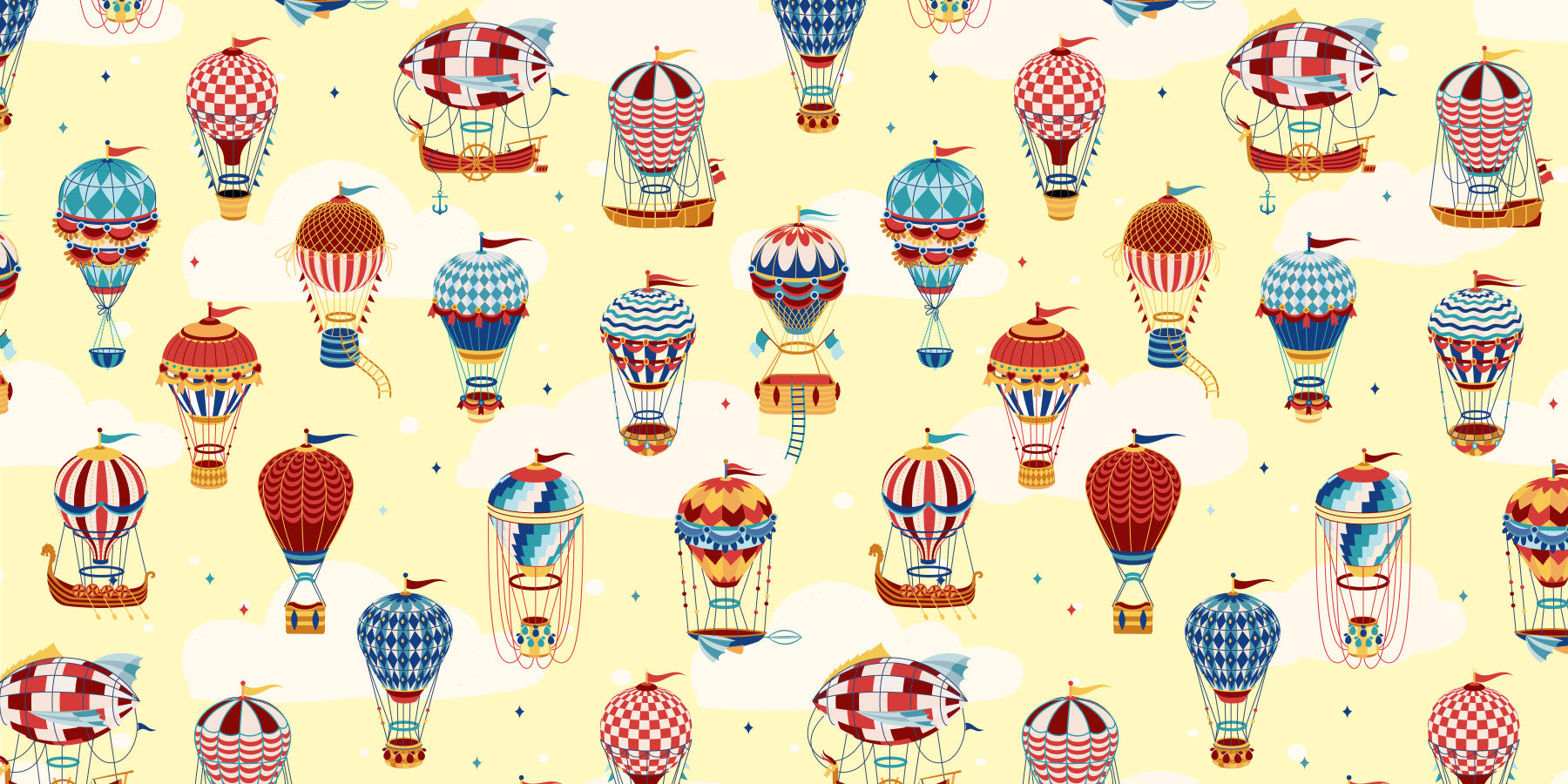 Up, Up, and Away Balloons Wall Mural -2735492