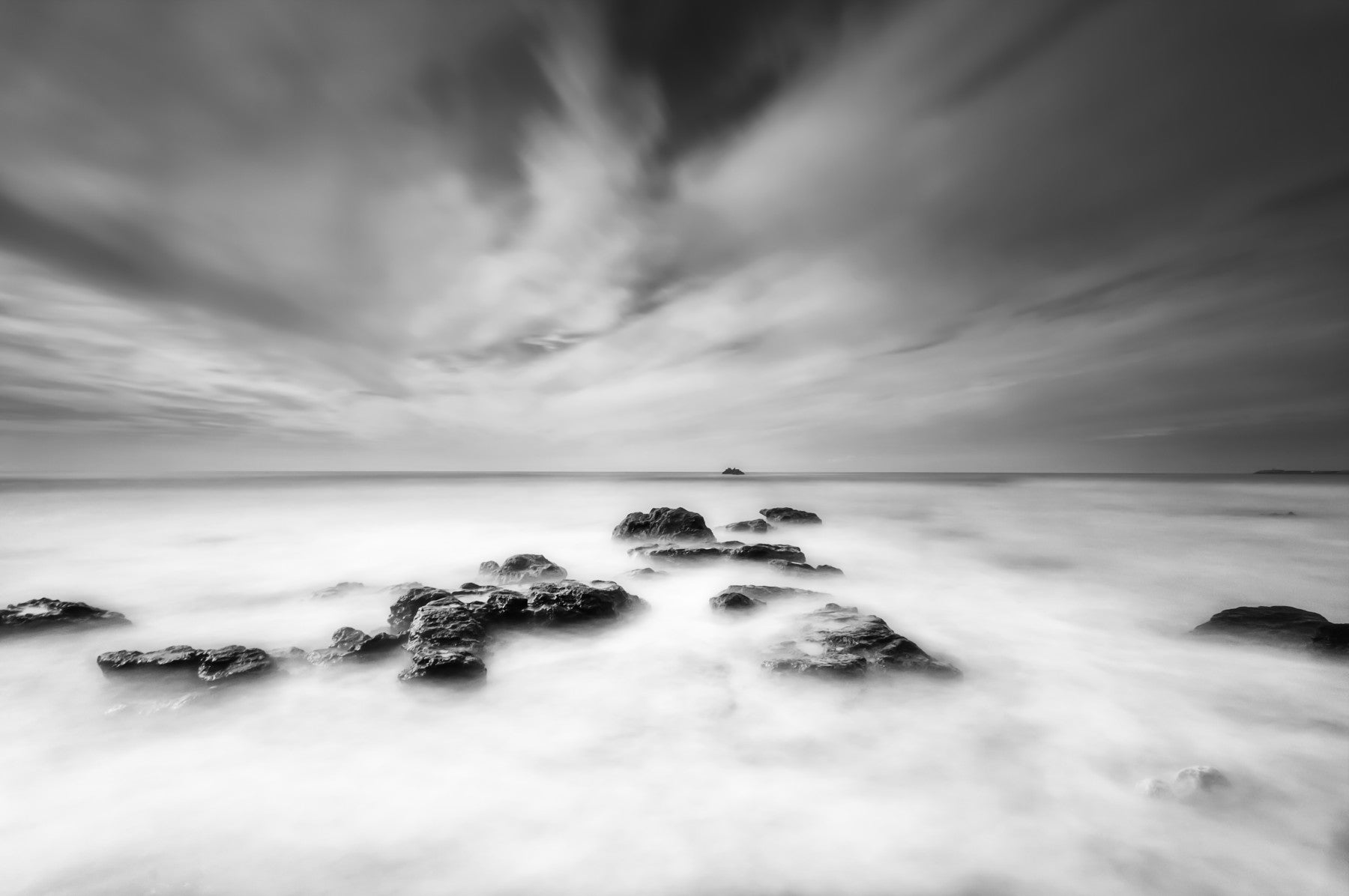 Monochrome Seascape Dream Wall Mural -2528950