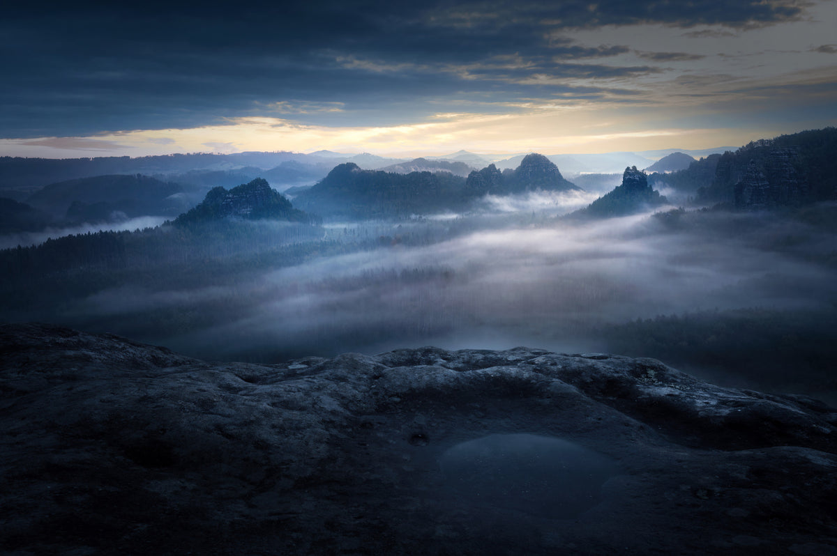 Twilight Mountain Dream Wall Mural -2361364 in your room — zoomed