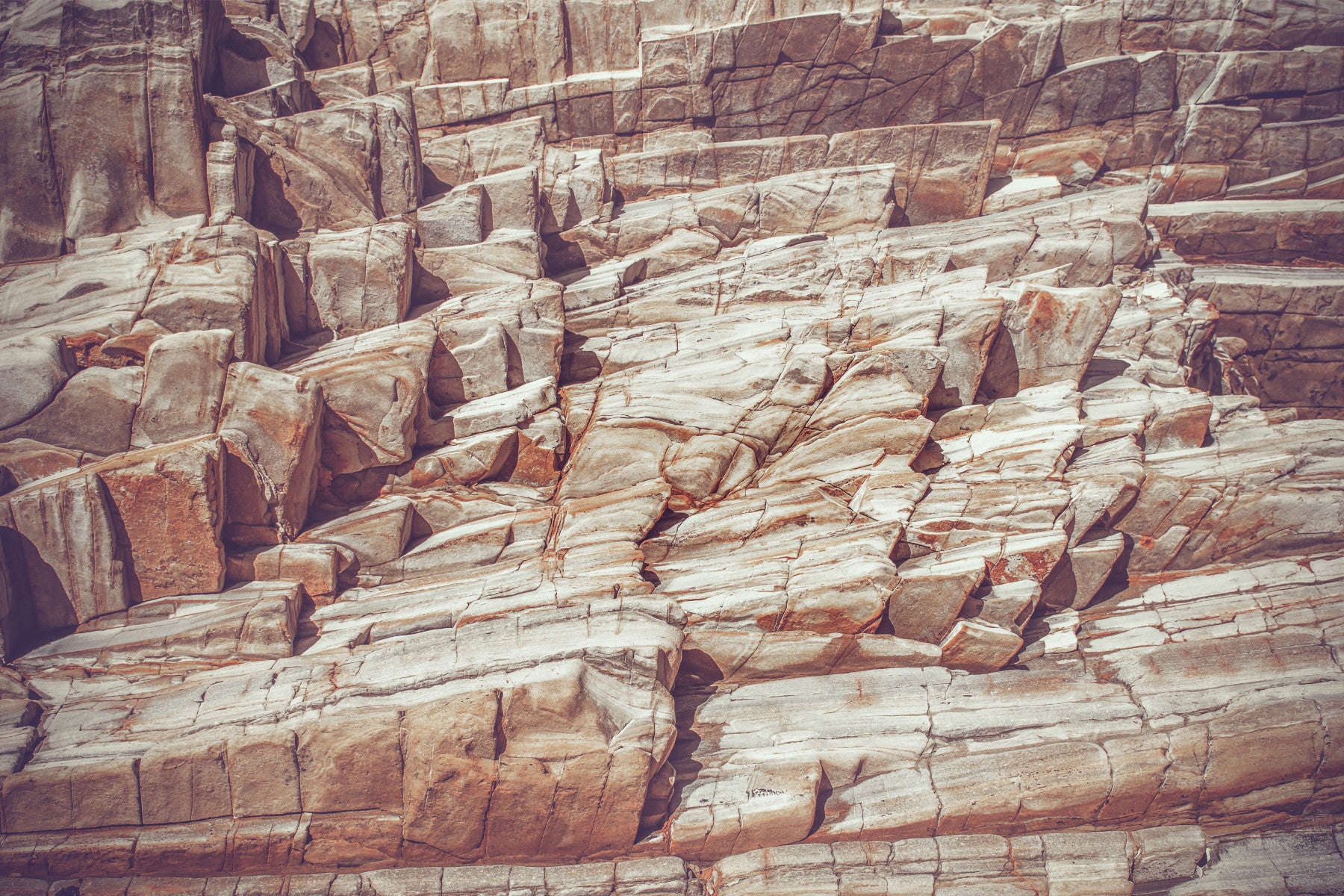 Striated Rock Face Wall Mural