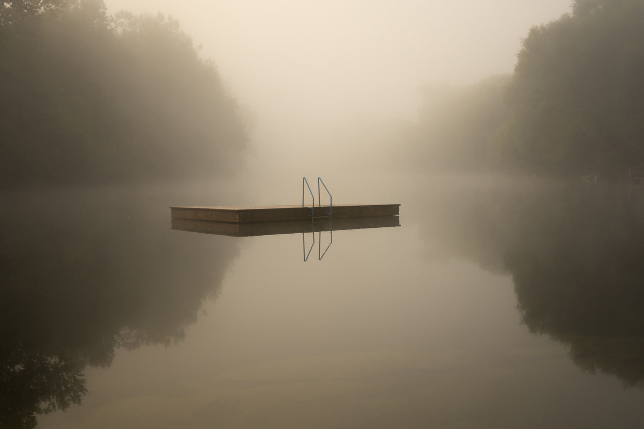 Misty Lake Retreat Wall Mural -2130139