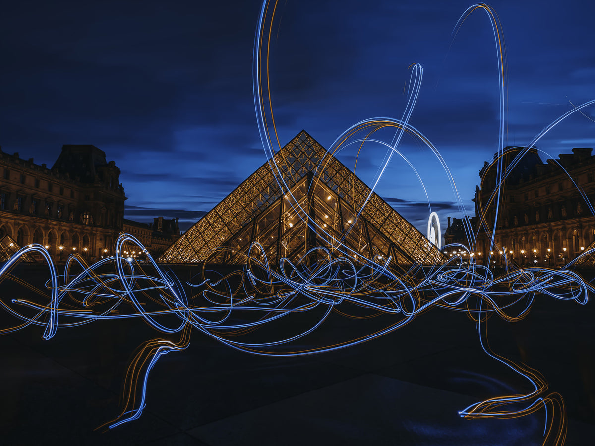 Illuminated Louvre Wall Mural -2302927