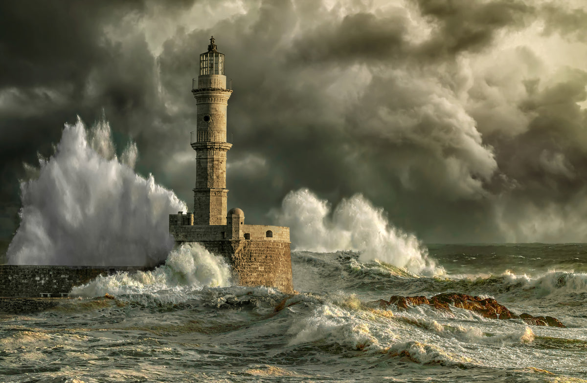 Lighthouse Storm Wall Mural -2315690 in your room — zoomed
