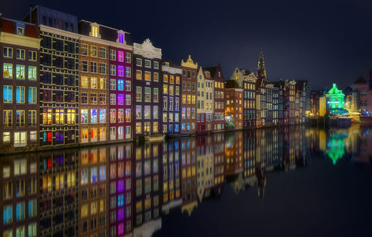 Amsterdam Nights City Lights Wall Mural -2268523