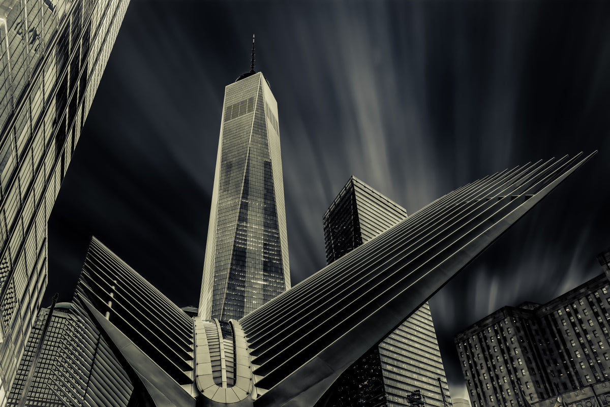 NYC Architectural Drama Wall Mural -2224557 in your room — zoomed