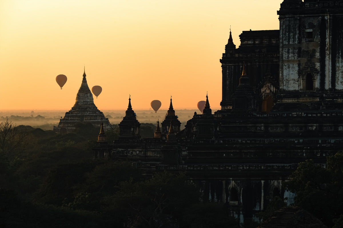 Bagan Sunrise Balloons Wall Mural -2316797 in your room — zoomed