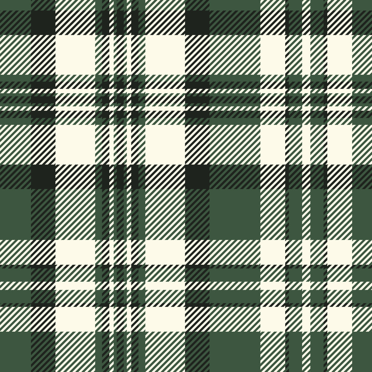 Modern Green Plaid Wallpaper⁠
