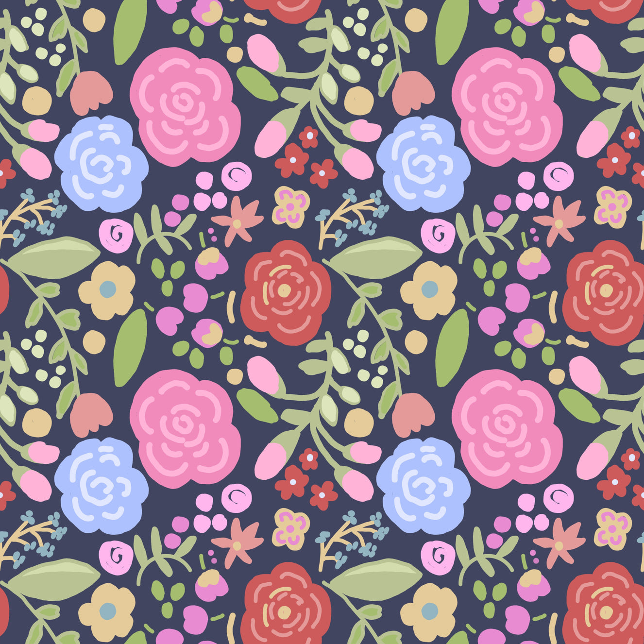 Charming Bloomscape spring bloom flowers Wallpaper⁠