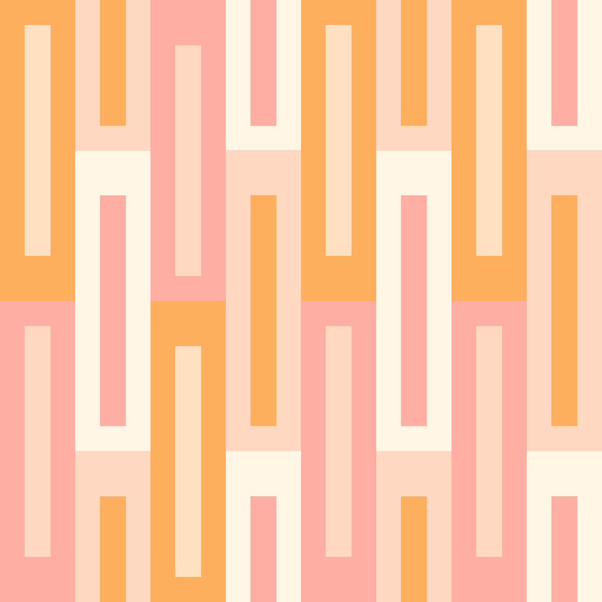 Retro Peach Maze Wallpaper⁠