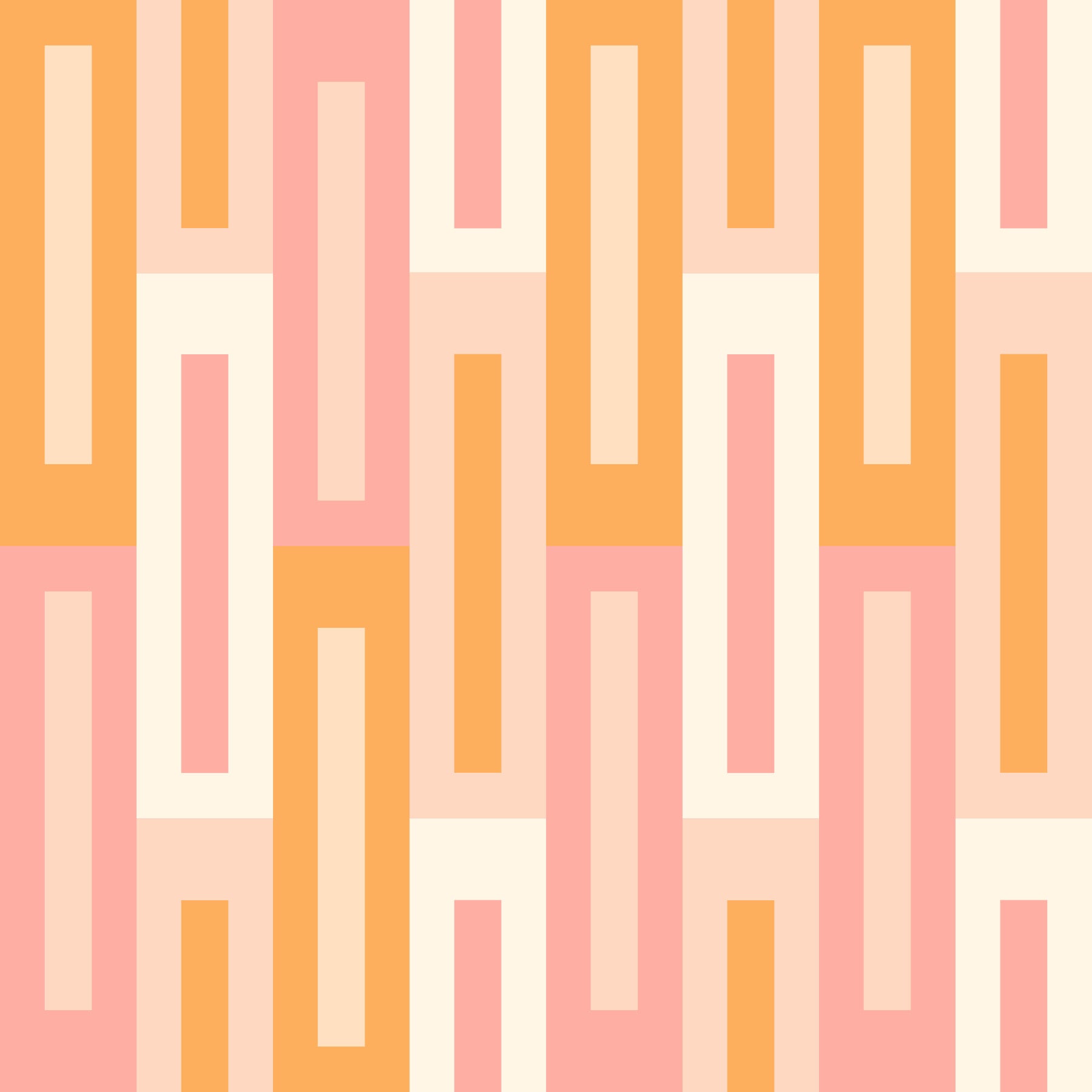 Retro Peach Maze Wallpaper⁠