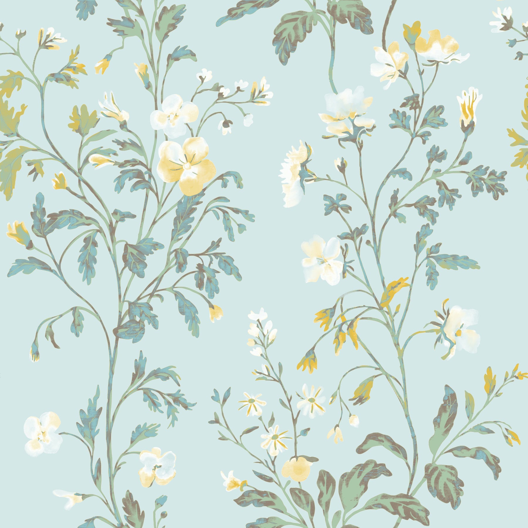 Pastel Botanical Dream Wallpaper⁠