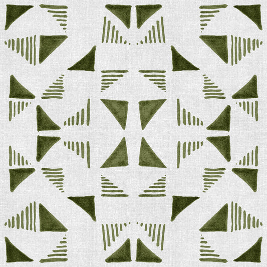 Triangles Composition Light Olive Wallpaper⁠