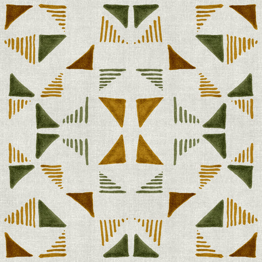 Triangles Composition Foliage Wallpaper⁠