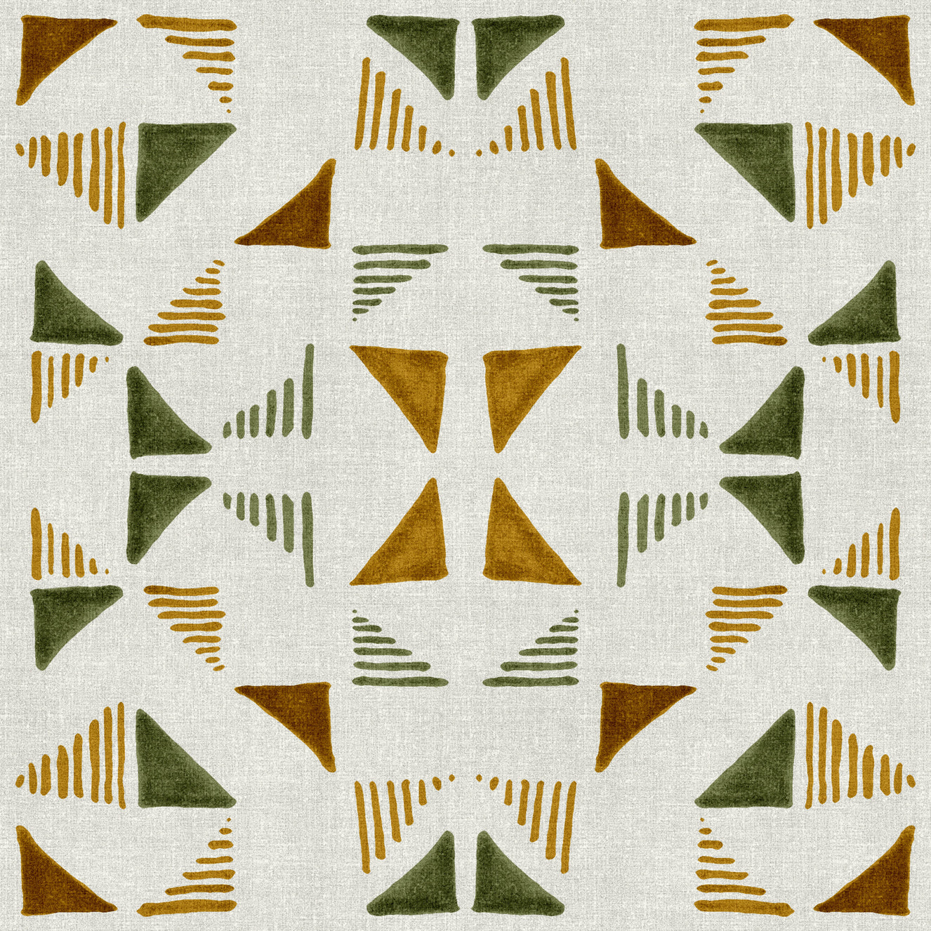 Triangles Composition Foliage Wallpaper⁠