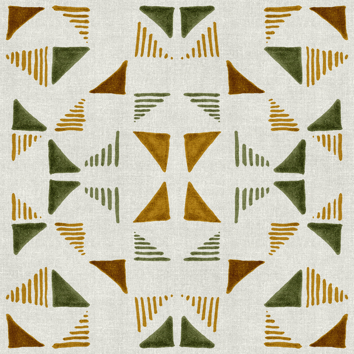 Triangles Composition Foliage Wallpaper⁠