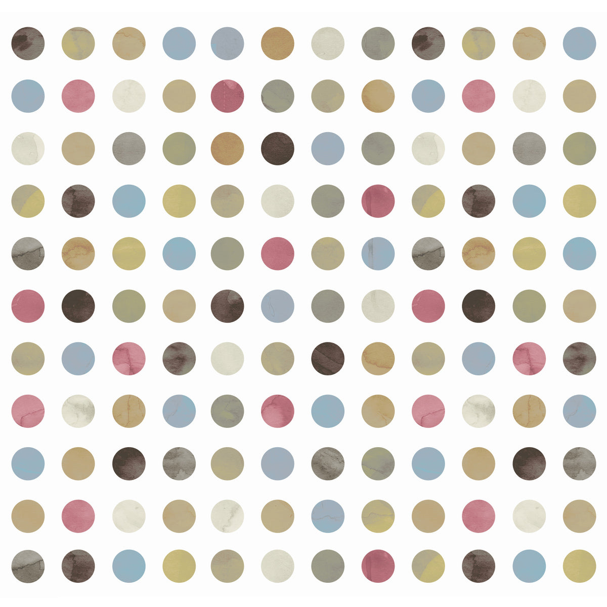 Winter Pastel Dot Delight Wall Mural