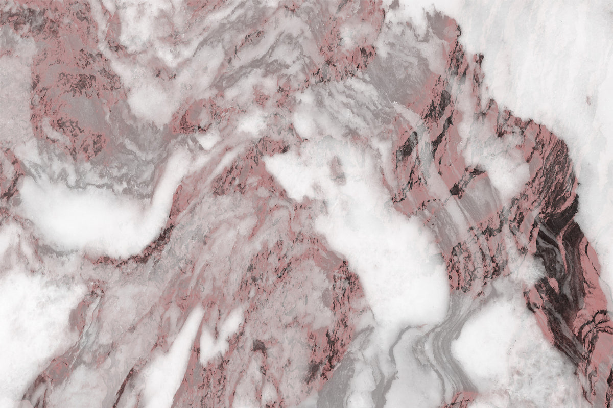 Dusty Rose Marble Swirl Wall Mural -2579026 in your room — zoomed