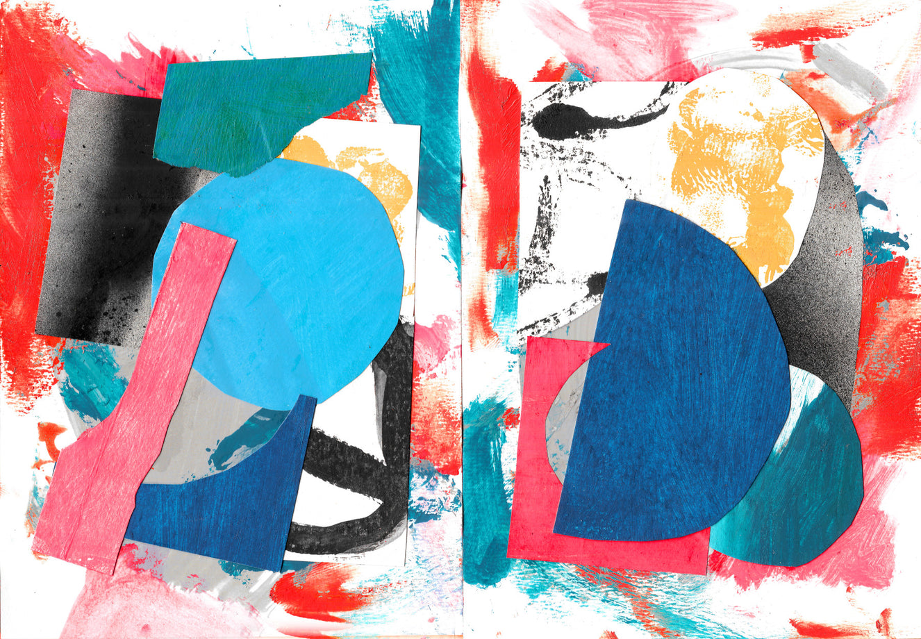 Collage Chaos Wall Mural