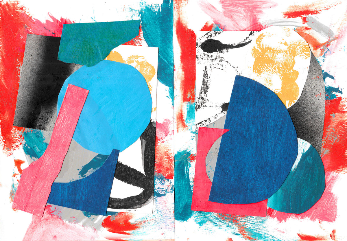 Collage Chaos Wall Mural