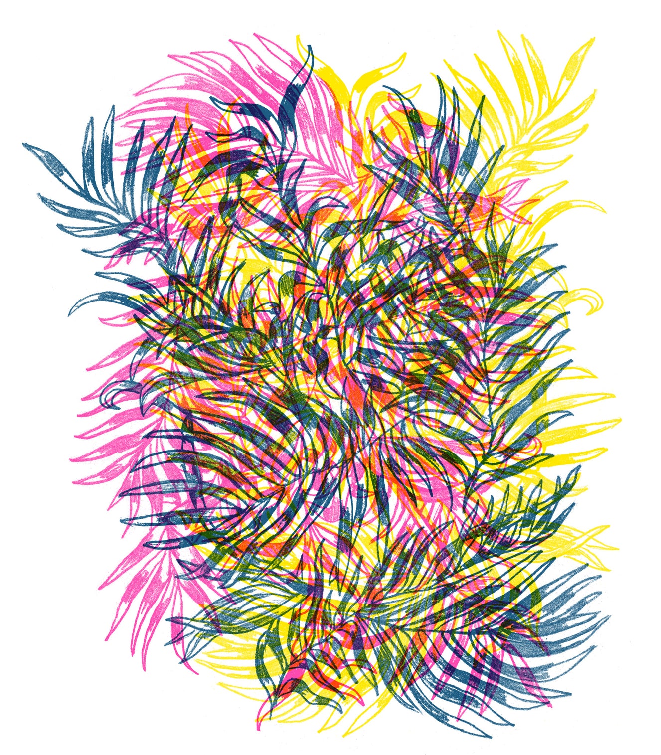Electric Jungle Wall Mural