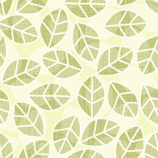 Leaves Play Spring Green Wallpaper⁠