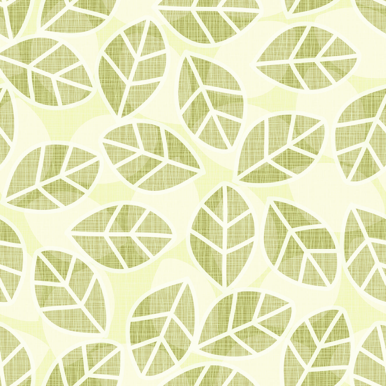 Leaves Play Spring Green Wallpaper⁠