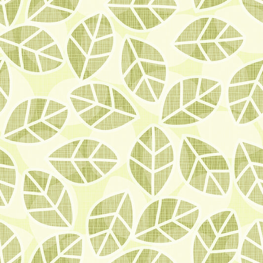 Leaves Play Spring Green Wallpaper⁠