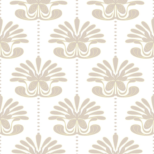 Chic Floral Symmetry Wallpaper⁠